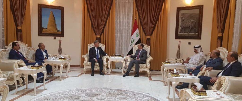 Ersatsalihi's tweet photo. Irak parlamento meclis Başkanı Selim ELCUBURİ’ile ITC olarak görüştük. 
Görüşmede, bir sonraki hükümetin dayandığı ortak bir ulusal zemine ulaşmak için siyasi güçlerin yürüttüğü diyaloglar ve toplantılar hakkında kapsamlı bir tartışma gerçekleştirildi. https://t.co/LGYzwl385B