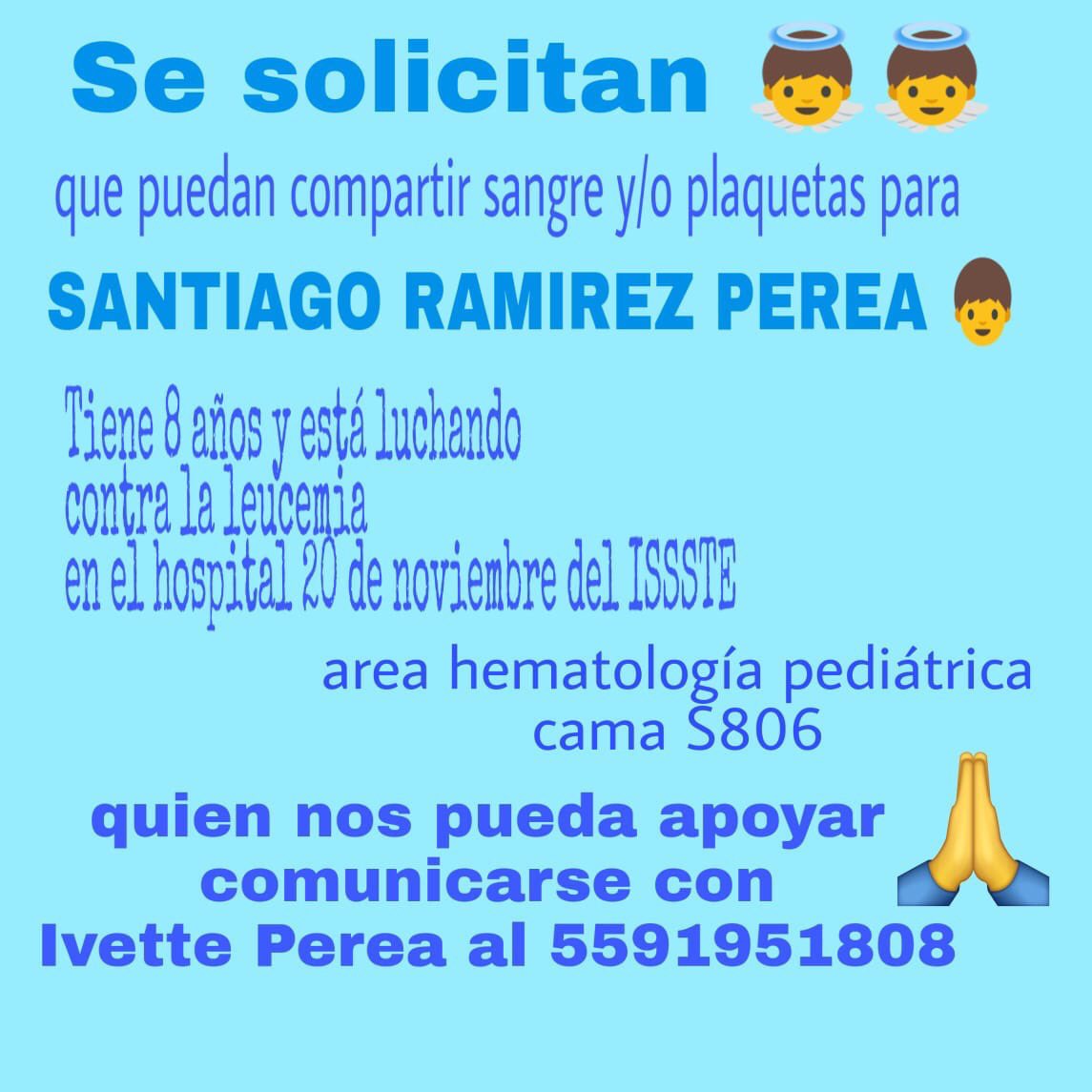 angelicavale's tweet photo. ¡Ayudaaaaaa! Me ayudan a RT y pasar la info... Es para un niño muy especial para mi... ¡Gracias! https://t.co/fMjMiwjyxs