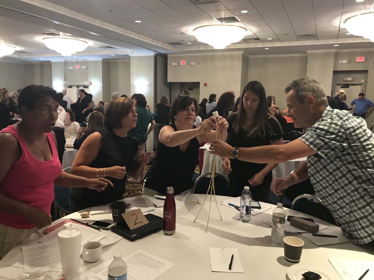 LauroCarl's tweet photo. Lauro teachers working together #gradelevelteams #newyear marshmallowchallenge @ElementaryZone @pvdschools https://t.co/THrQtwejEi