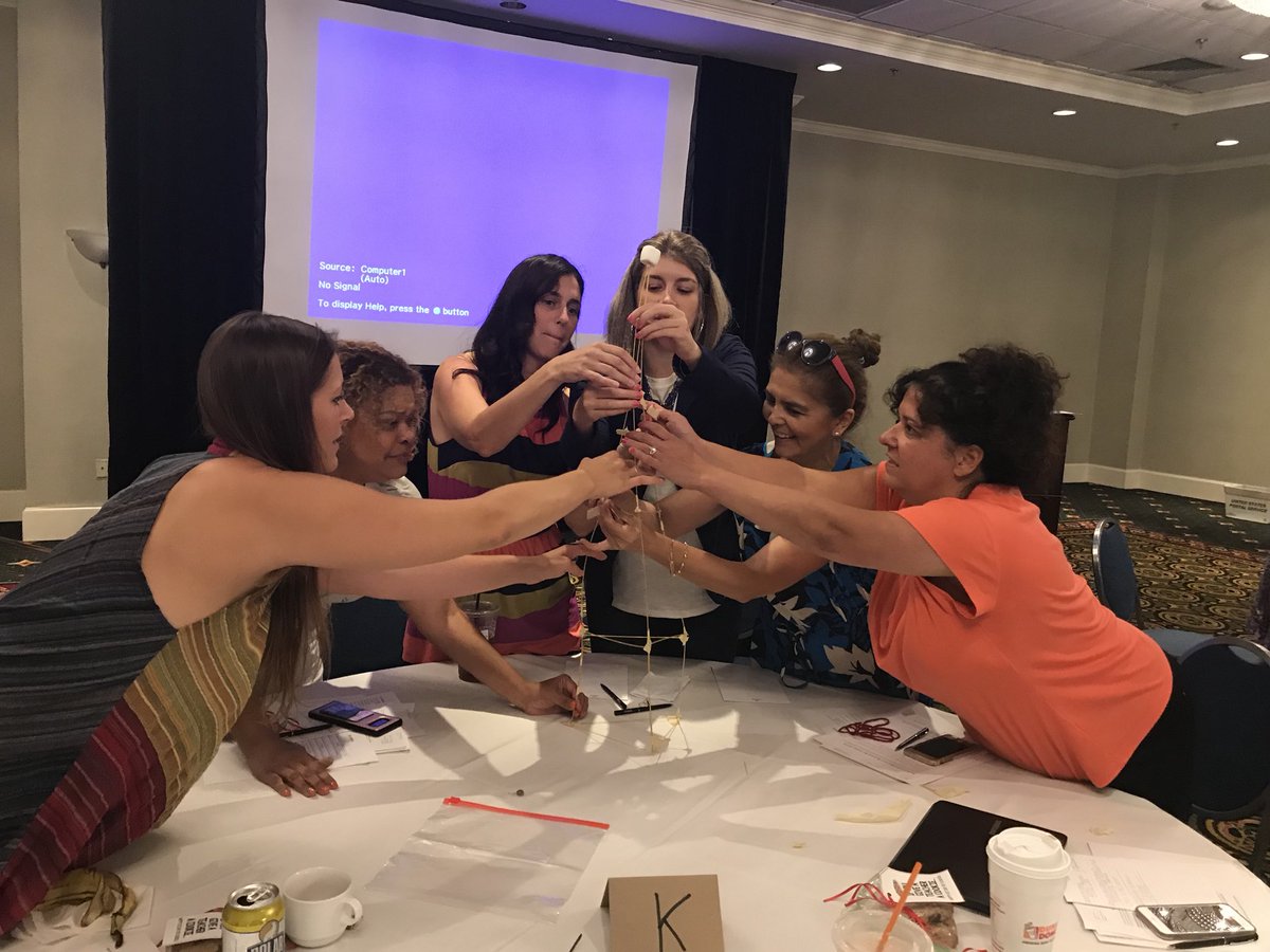 LauroCarl's tweet photo. Lauro teachers working together #gradelevelteams #newyear marshmallowchallenge @ElementaryZone @pvdschools https://t.co/THrQtwejEi
