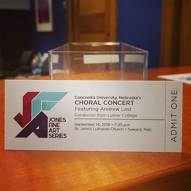 CUNEAlumni's tweet photo. FREE tickets!
Jones Fine Art Series Choral Concert featuring Andrew Last.
Come to the Alumni/Advancement Office to get your tickets or pick them up at Jones National Bank & Trust.
September 14, 2018 at 7:30 pm at St. John's Lutheran Church, Seward, NE
#cunealumni
#jfaconcert https://t.co/h08Ljmd3Jr
