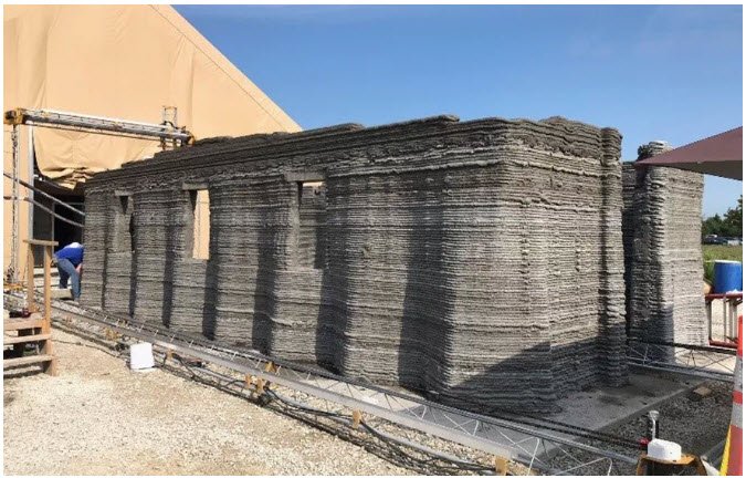 US Marines 3D Print Concrete Barracks in 40 Hours...