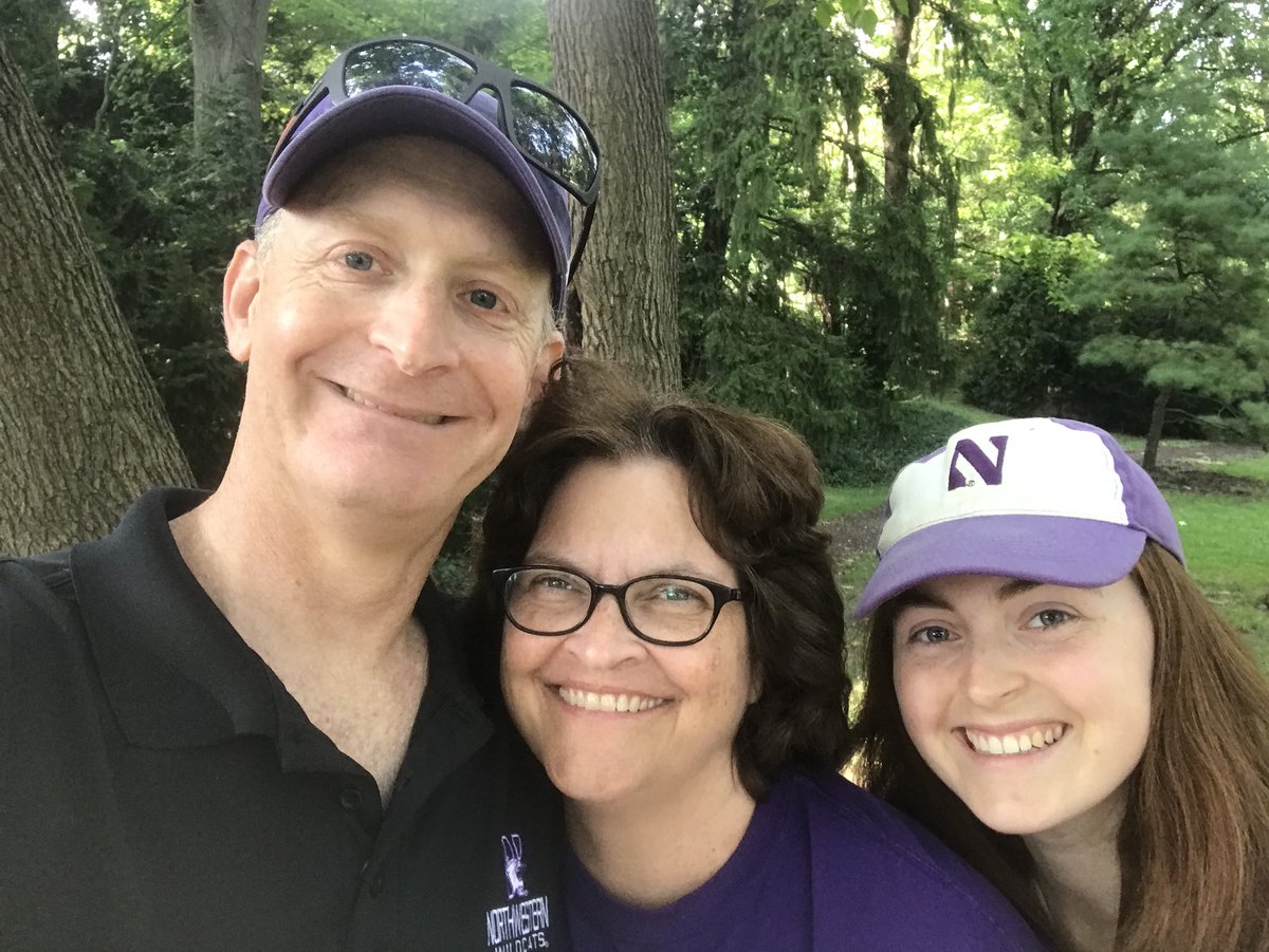 SchererCha's tweet photo. @NUFBFamily season begins at Purdue tonight. In tailgate position with @ascherer23 and @purplepantsuit #B1GCATS https://t.co/uXpwwv0d9z