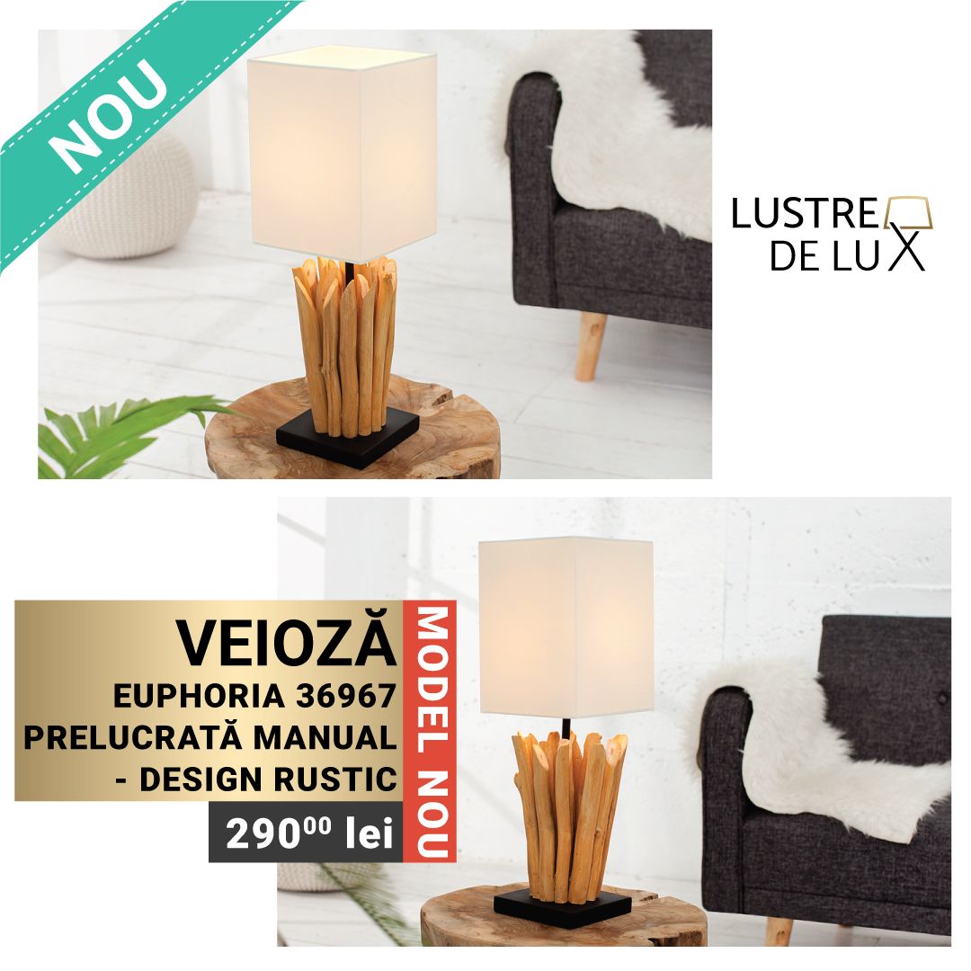lustredelux's tweet photo. Veioză EUPHORIA 36967 prelucrată manual – design rustic
Comandă online pe https://t.co/9bxuNmf9Rx
Garanție 2 ani
Livrare oriunde în România

#veioze #veiozemoderne #lustre #lustredelux #veiozedeosebite #prelucratmanual #veiozetimisoara #veiozeromania #veiozebucuresti #veioza https://t.co/JbhfV00QxR