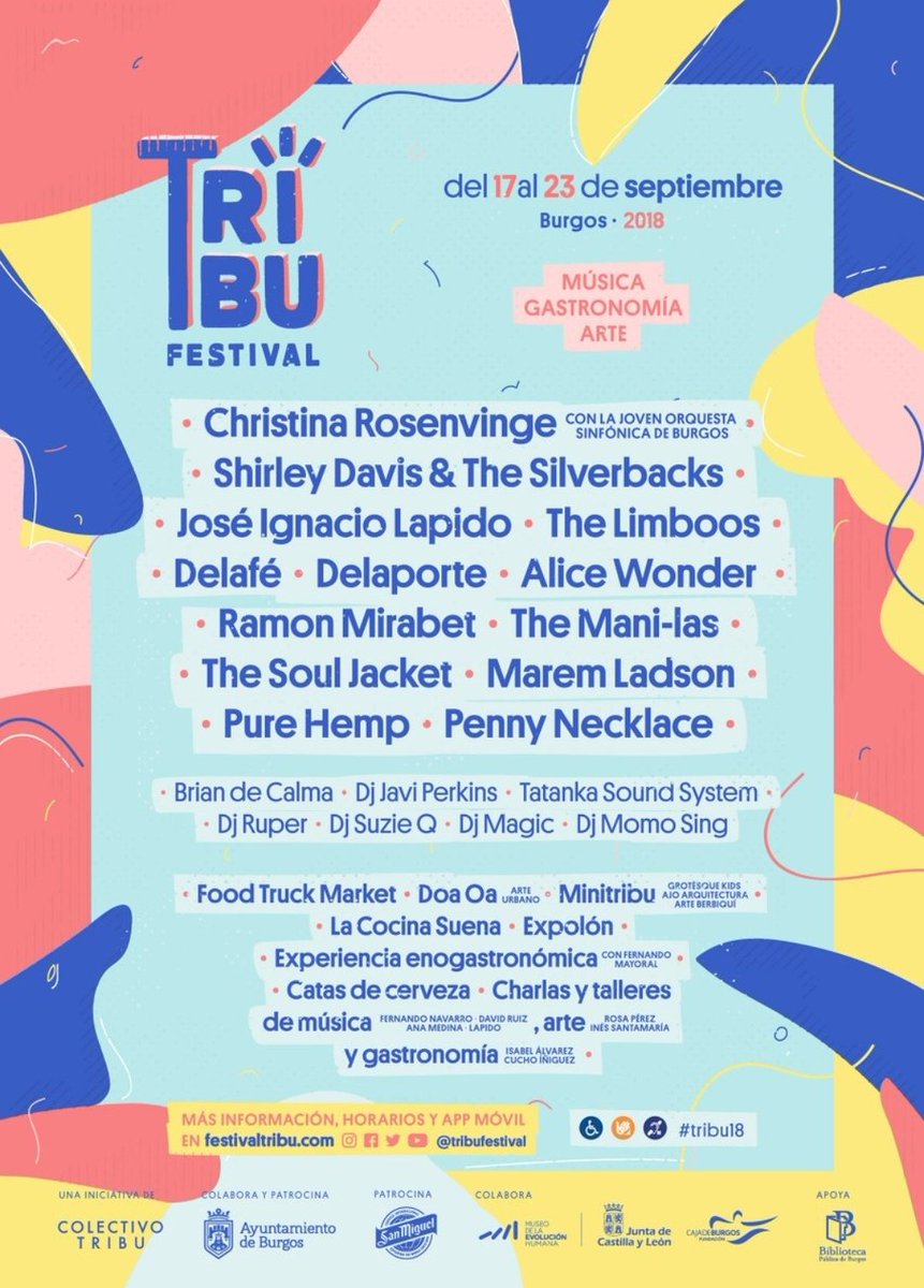 Vuelve a Burgos el #TribuFestival con conciertos 🎤 intervenciones artísticas 🎭 competiciones deportivas 🏅eventos gastronómicos 🥪 y numerosas actividades para públicos de todas las edades 🎵🎉  Nos lo cuenta su director, Héctor Aguilar