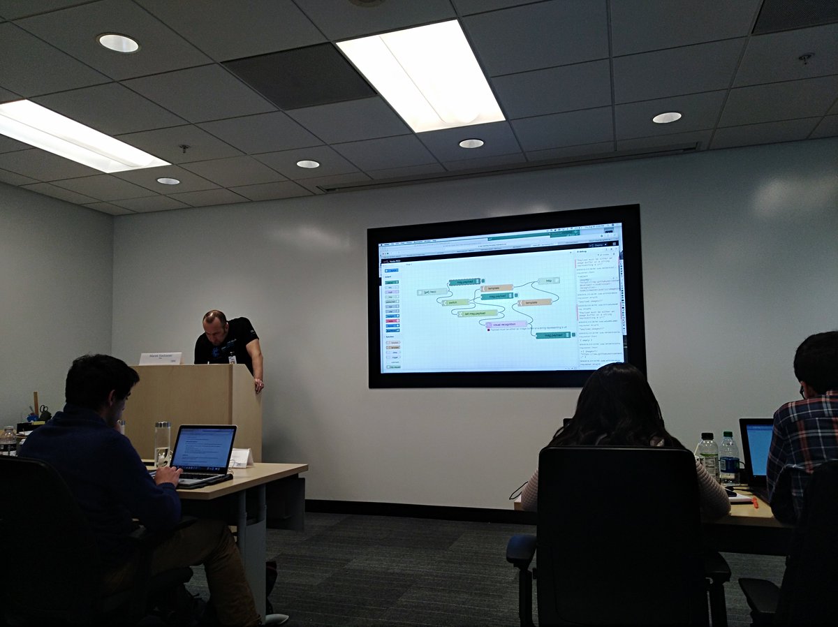 Mike1stver's tweet photo. It is a good day to learn about Watson Visual Recognition, Why not?
Thanks Marek Sadowski for sharing your knowledge. #DocNow #TechPanthers
#DevConfSF https://t.co/XW4ybBx7Oi