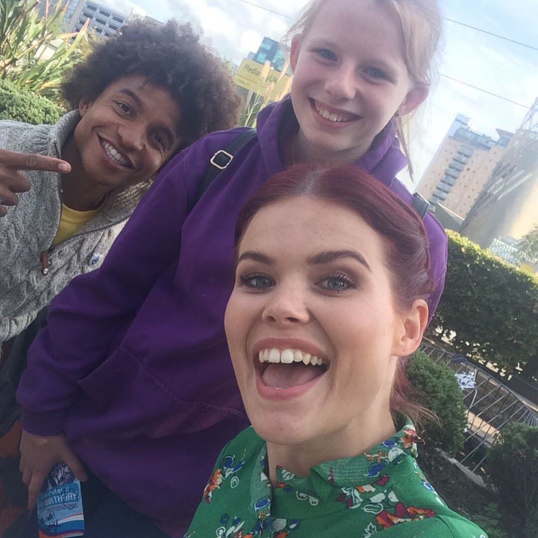 Notjustamumfrom's tweet photo. My daughter had an amazing day @MediaCityUK @iamradzi @Linds_bluepeter @AntheaTurner1 @Manchester_Bees thank you all #bluepeter60 #manchesterbee #bluebeeter https://t.co/ApBjTiWKrX