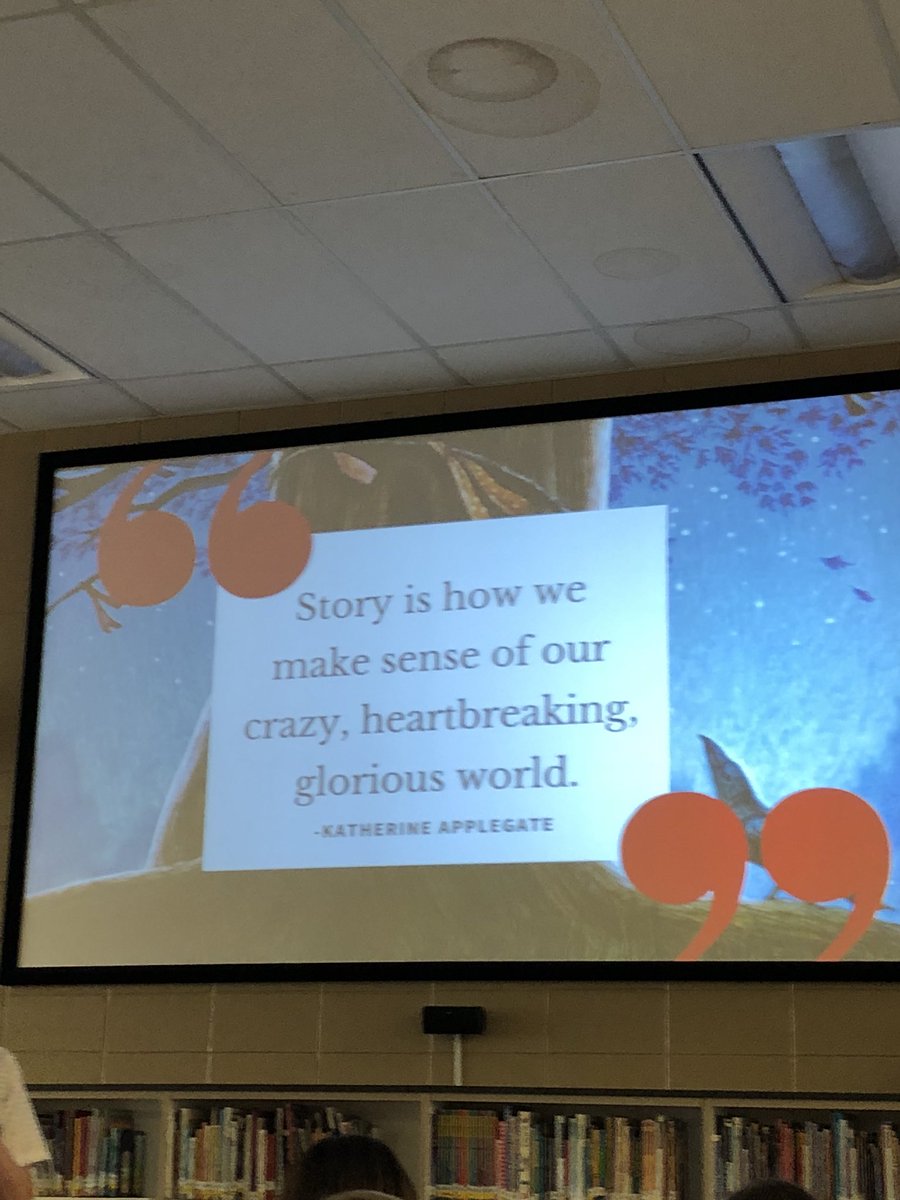 MrsHowardReads's tweet photo. Thank you @MrSchuReads for another awesome presentation! #tattooinghearts #librariesareimportant #inspiring https://t.co/LEhJBoLFS4