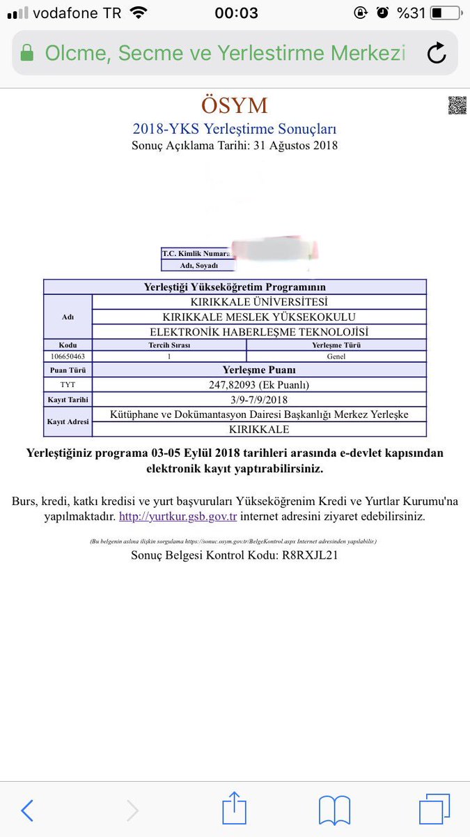 #ösym istediği okulu bölümü tutturan herkese başarılar.