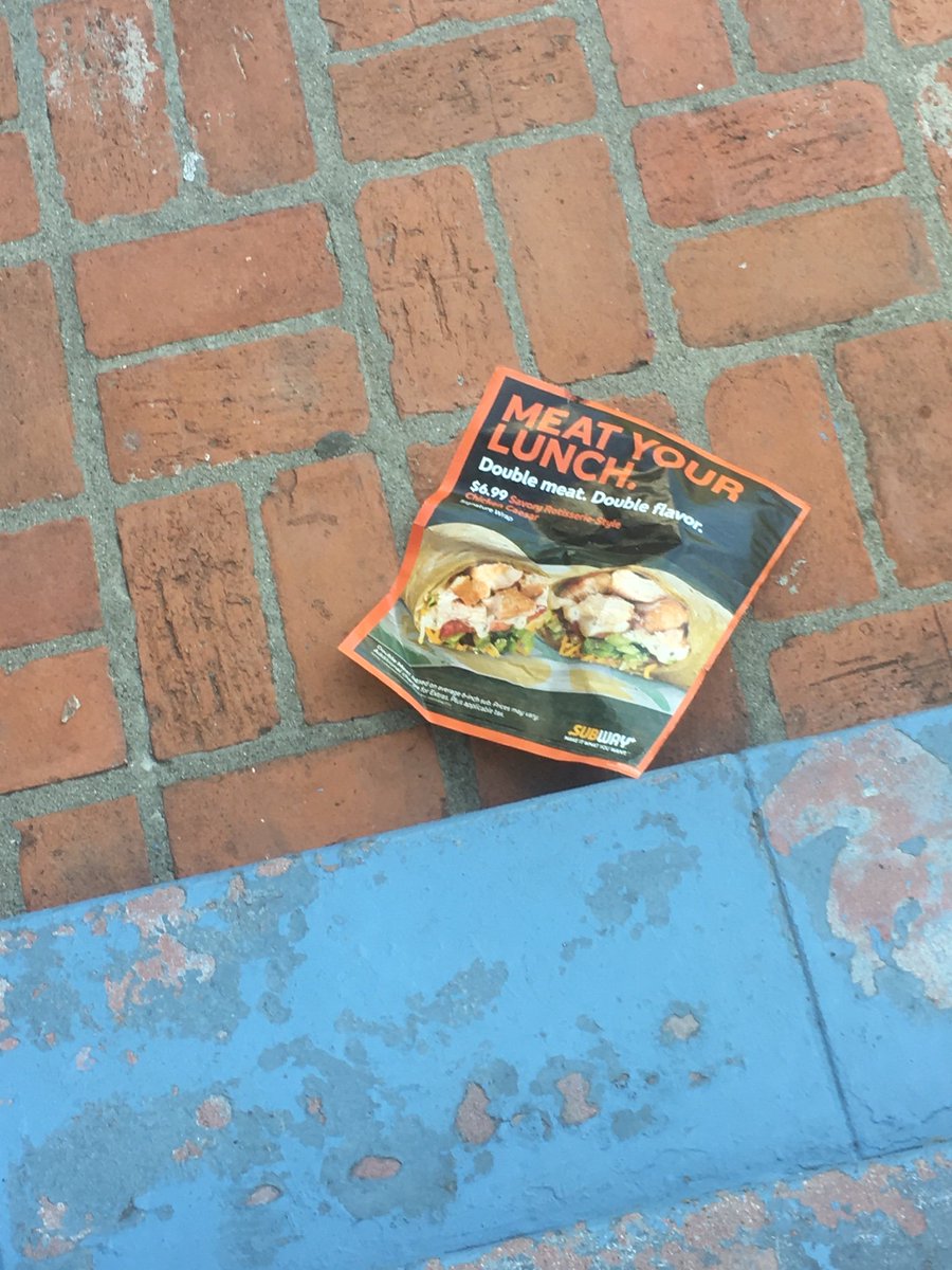 an irl targeted ad at my front door smh #blackmirror