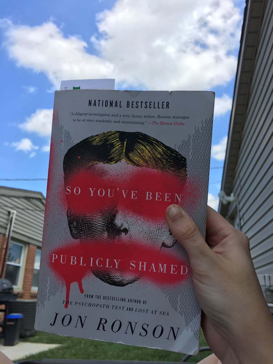 So You’ve Been Publicly Shamed |  @jonronson - finally sat down today and finished this book. I kind of feel like anyone on social media should read this.