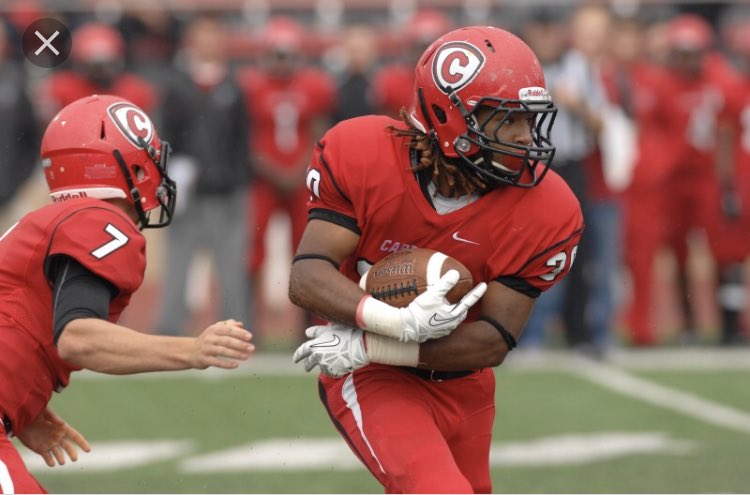 _Only1LB_'s tweet photo. Blessed to receive a offer from Carthage REDMEN football!!!!💯 https://t.co/jUTheDLceh