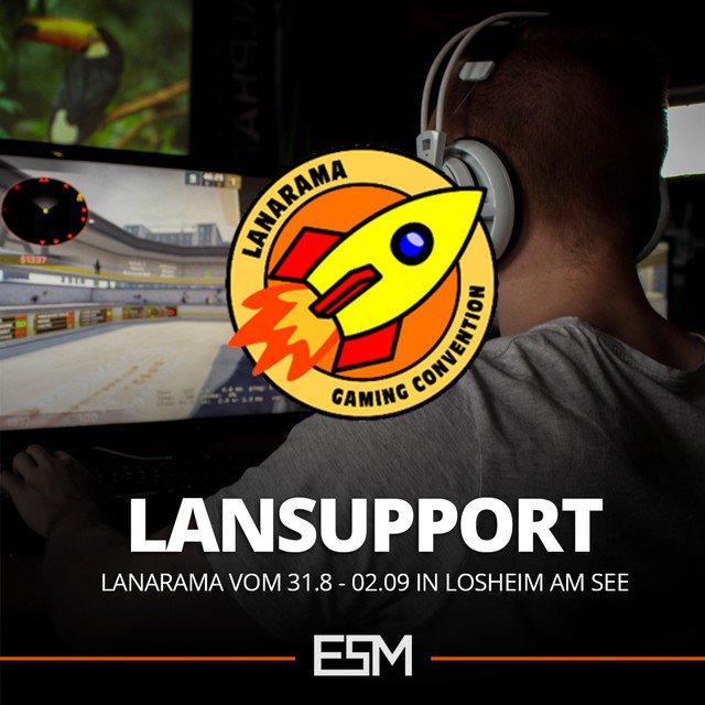 eSportManiaDE's tweet photo. Unser #LanSupport Team ist auf dem Weg nach Losheim am See zur #LANARAMA 2018
Heute ab 18 Uhr LIVE auf πΊ https://t.co/YViE3lcP3z
Eure Caster das Wochenende ΓΌber:
ποΈ @cs_sl1ce & @Fr3ddyTV
Mehr Infos, Schedule etc. auf unserer Webseite unter:
https://t.co/ZuKuBacnAy https://t.co/bBTMrjqFIN