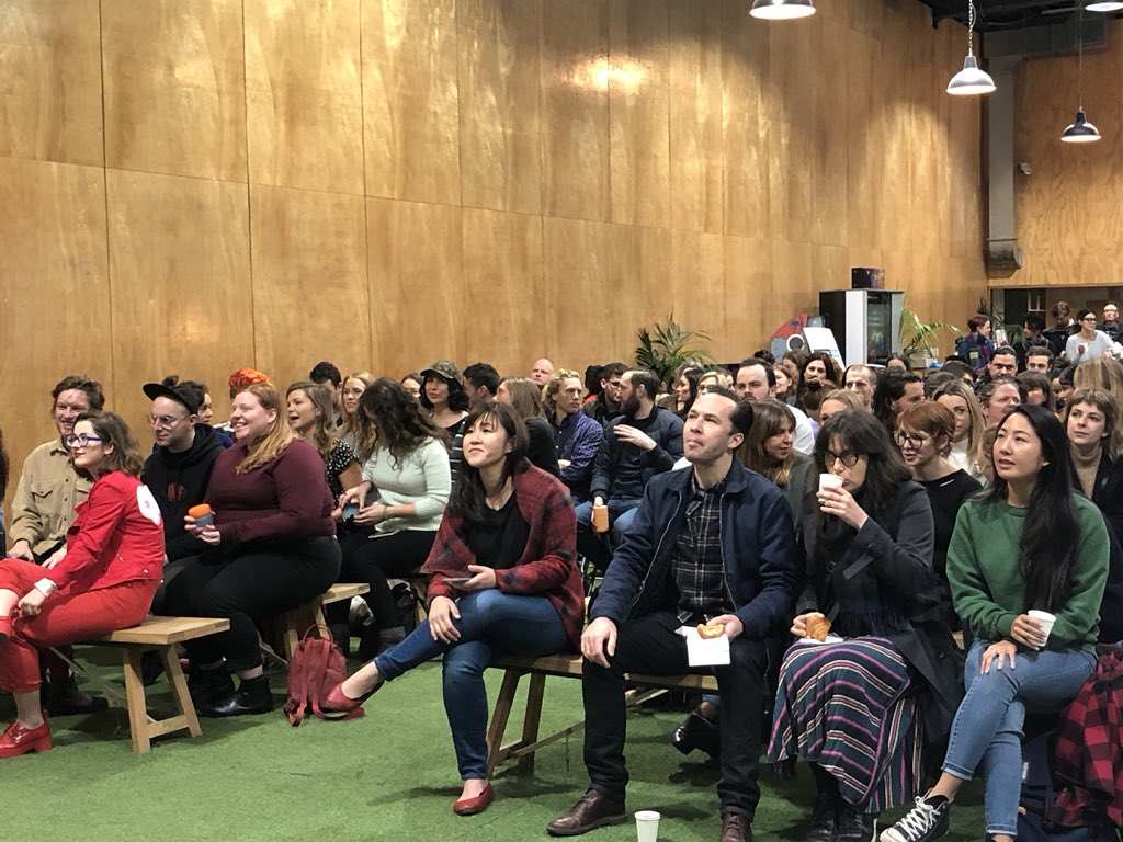 gwilliamsgrpgrp's tweet image. Out here in Collingwood at @thecommons for @Melbourne_CM featuring @GiuliaMcGiulia (that’s her in allllll red) getting ready to present #cmcommunity #CMmelb 👌🏼