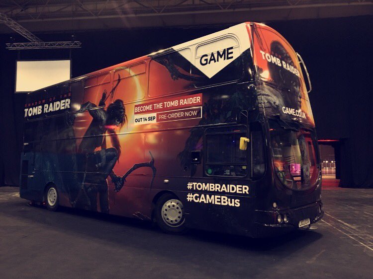 FireCrotchCoral's tweet photo. If any of y’all in Birmingham, come pass by the #TombRaided #GAMEbus tomorrow! Come say hi; should be fun! :) https://t.co/mrWrtPBxnq