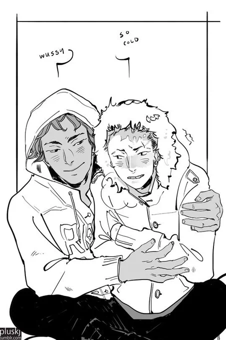 Murry is a giant roaming space heater. One of those people who wears shorts in cold weather like a monster 