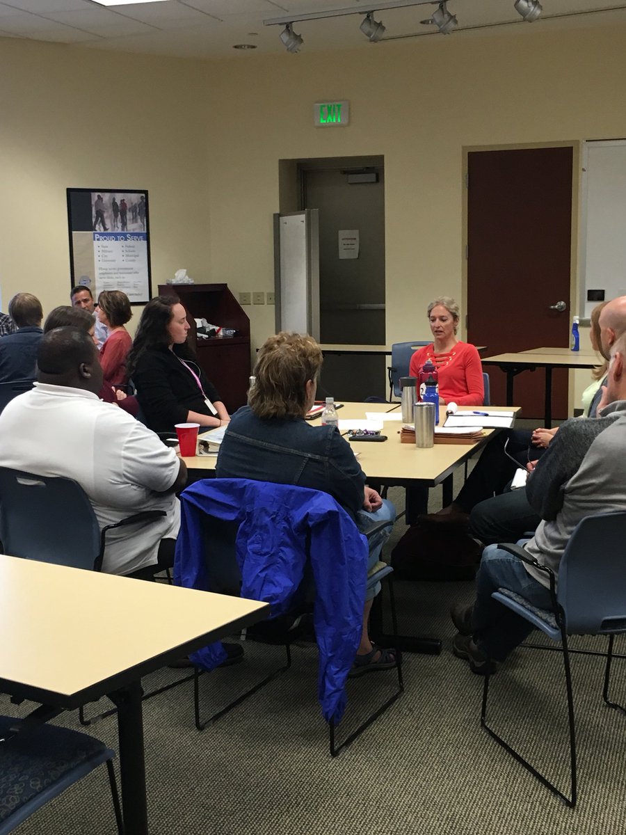 AndrewEMN's tweet photo. Closed up another great session of this monthβs @MnPCA #Leadership Academy. Special thanks to our Agency leadership guests @kathympca @KatieMPCA and Dana V. for their visit! #PCAlearns #Leadersdevelopingleaders https://t.co/eHdFXvQg7I