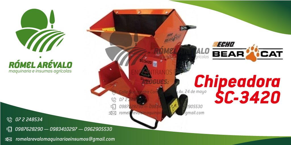RomelInsumos's tweet photo. CHIPEADORA ECHO - BEAR CAT SC-3420
La chipeadora/trituradora más potente de ECHO – BEAR CAT 100% AMERICANA 100% ORIGINAL, GARANTIZADO; creando un compost valioso para su propiedad.
Realizamos entregas técnicas y personalizadas a NIVEL NACIONAL.
¡Gustosos de poder servirles! https://t.co/cQ6QZgw79U