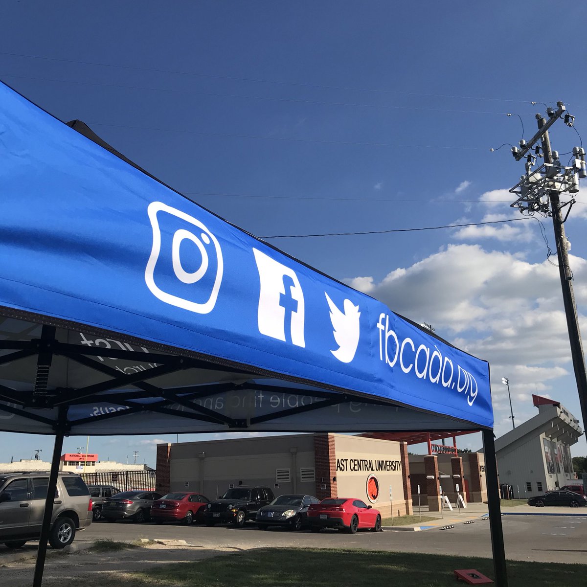 firstbaptistada's tweet photo. Come grab a burger or hot dog at the @ECUTigersFB home opener! Food at 6pm, game at 7pm. #AdaFirstCollege https://t.co/2S8OTRlHA2