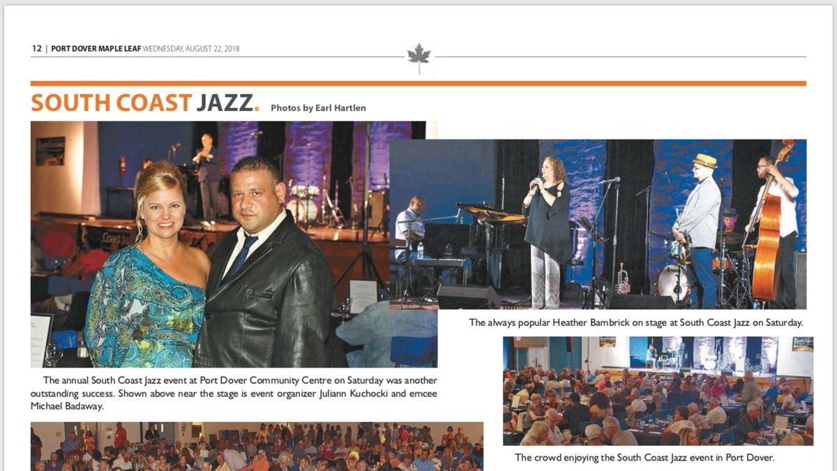 ⁦<a href="/PDMapleLeaf/">Port Dover MapleLeaf</a>⁩ ⁦<a href="/southcoastjazz1/">South Coast Jazz - Music Festival</a>⁩ Thank you for the terrific coverage! ⁦<a href="/NorfolkCountyCA/">Norfolk County</a>⁩