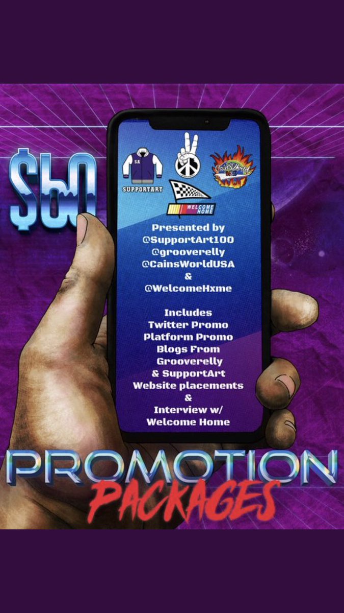 AlphabyteMusic's tweet image. ✅Check out the variety of packages we have to offer!✅
@SupportArt100 @grooverelly @WelcomeHxme @UGMXXX @CainsWorldUSA #SupportArt #PromoPackages
