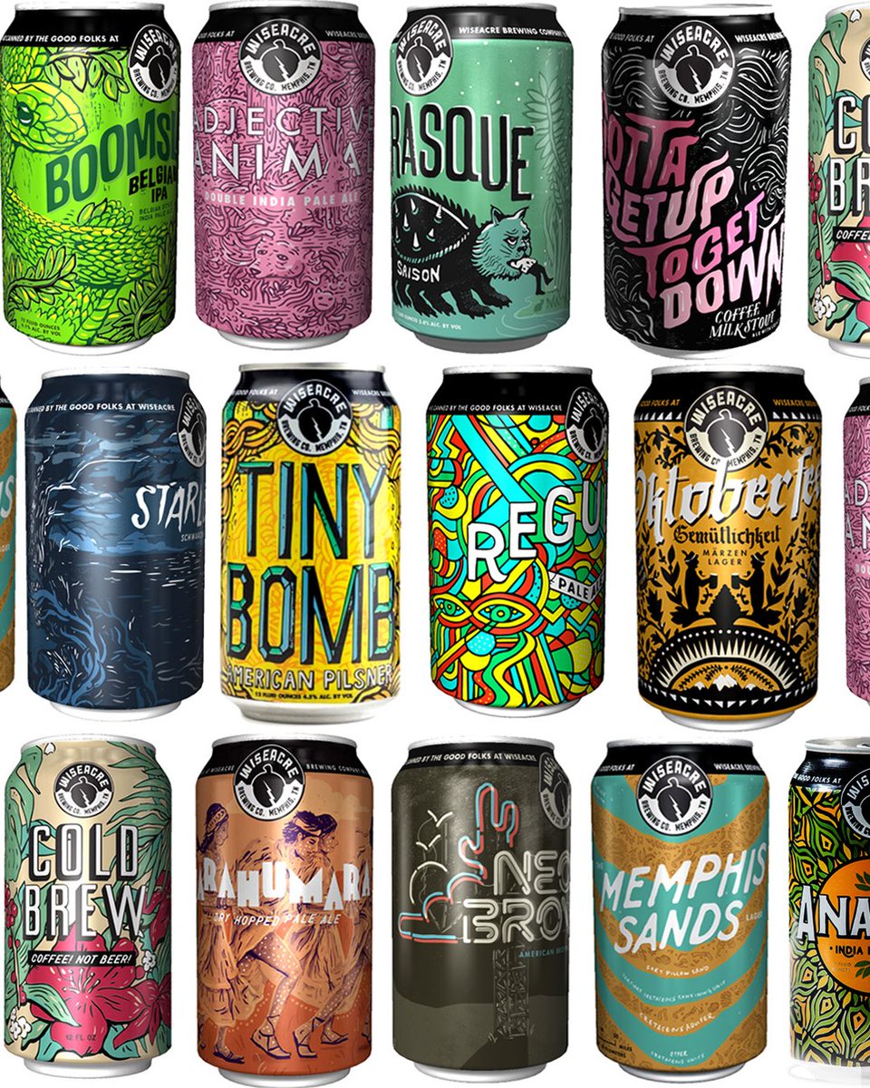 Five years of little beasts ✨ happy anniversary to Wiseacre Brewing Co. and cheers to all who’ve entered into our realm