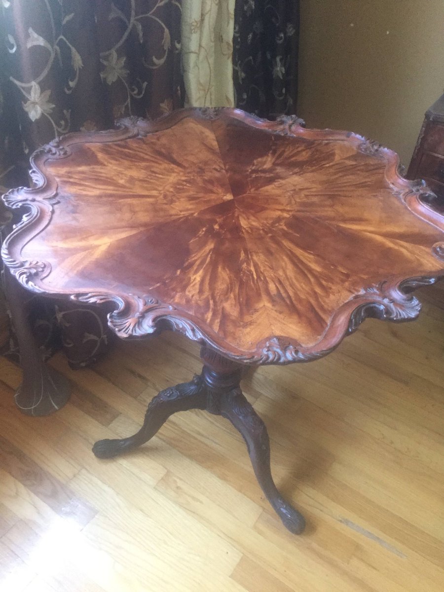 Excited to share the latest addition to my #etsy shop: 40%OFF, Chippendale Pie Crust Tilp top tea mahagony table #furniture #brown #antiquetable #handcraftedtable #antiquefurniture #anniversary #handcraftedwood #walnutwoodframe #chippendaletable etsy.me/2oq777m