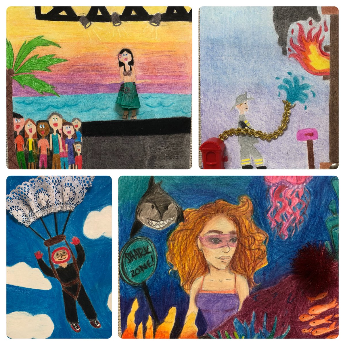 This week Art1 students have created illustrations depicting COURAGE! Overjoyed with their quality of work and inventiveness! #creativitytakescourage #artsmart #westnation