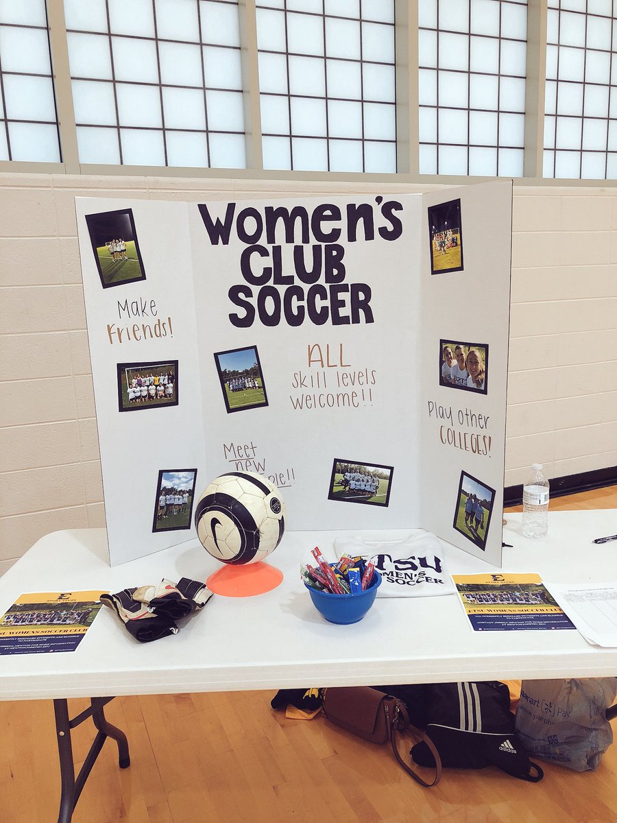 Come out and see us at Rec Fest in the CPA from 7p-10p! ⚽️💙💛 #etsu #gobucs