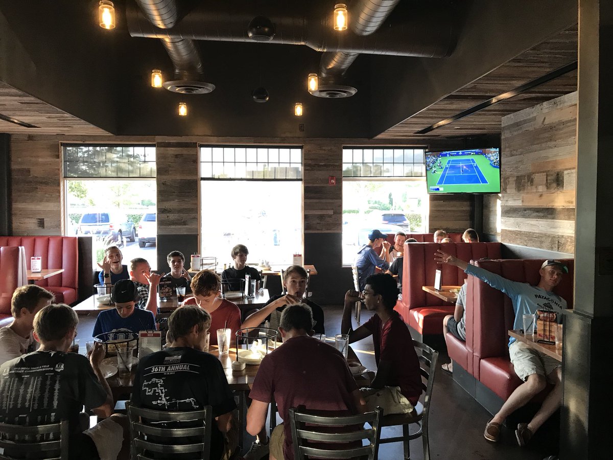 TangyXCTF's tweet photo. Thank you @GiordanosPizza for hosting our pasta dinner! Big thank you too the Schirtzinger’s for snagging that 20% for us! Hope everyone had fun #RunBrave #XCGrind #XCisSexy #CarboLoad #NewPastaDinner #RoadToRegionals #RoadToState https://t.co/CE0eHob0ZZ