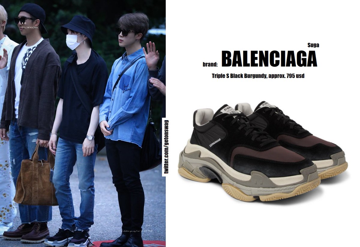 bts balenciaga triple s