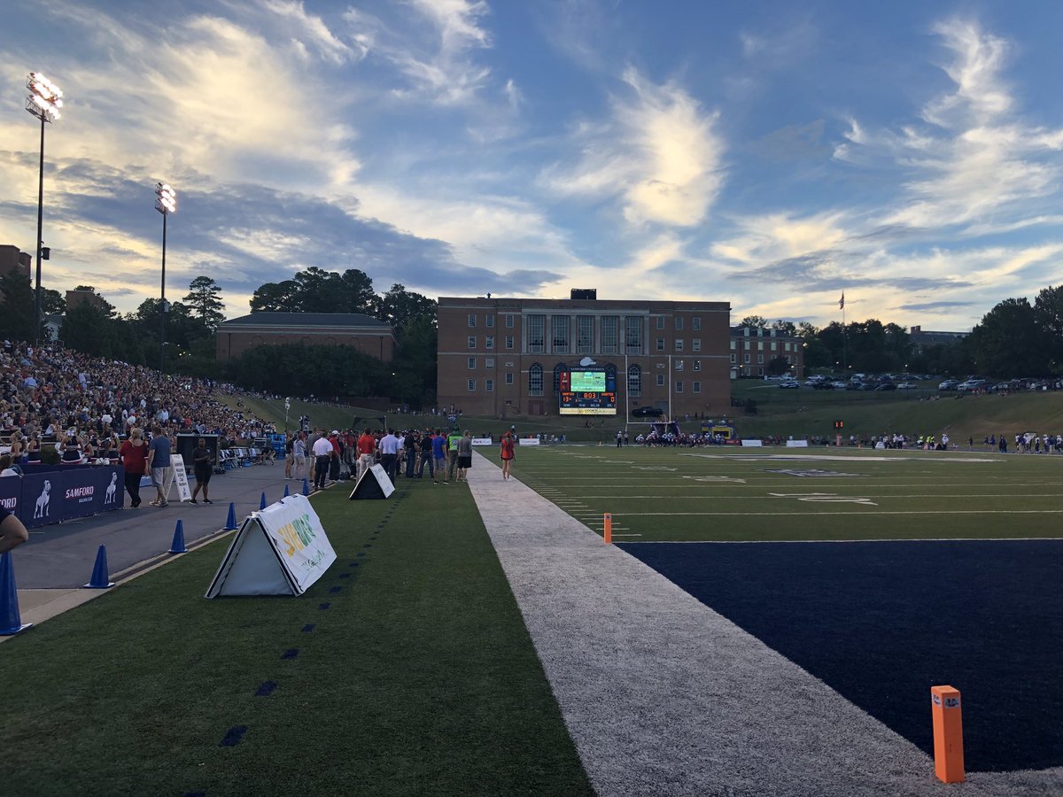 mcdowellsecure's tweet image. Beautiful evening for the opening game of football season for @SamfordU.  Excited for another season serving @SamfordFootball