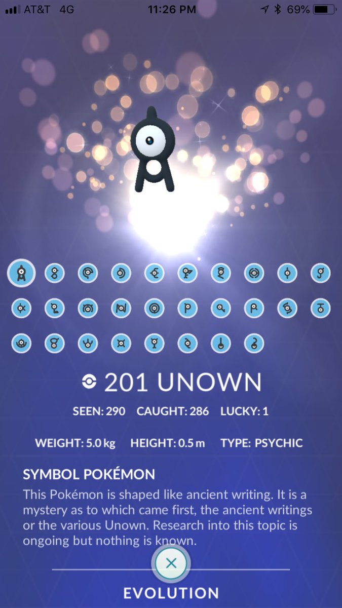 Unown Pokedex entry now has made space for ! and ? forms : r