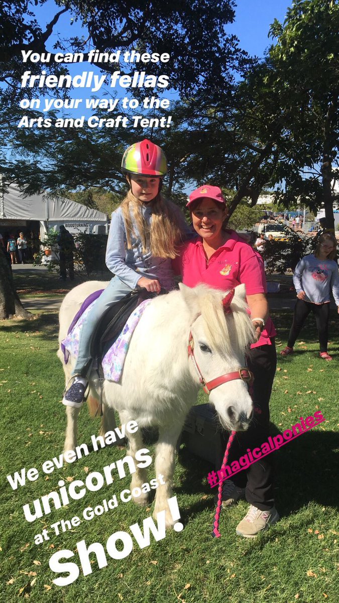 the_GC_Show's tweet photo. Have you alway wanted to meet a Unicorn? The 2018 Gold Coast Show has you covered! These magical ponies will be at The Broadwater Parklands all three days for rides and cuddles! 🦄🎡
#GCShow #GoldCoastShow #WeAreGoldCoast #WeAreGC https://t.co/3qMtzzLWHQ