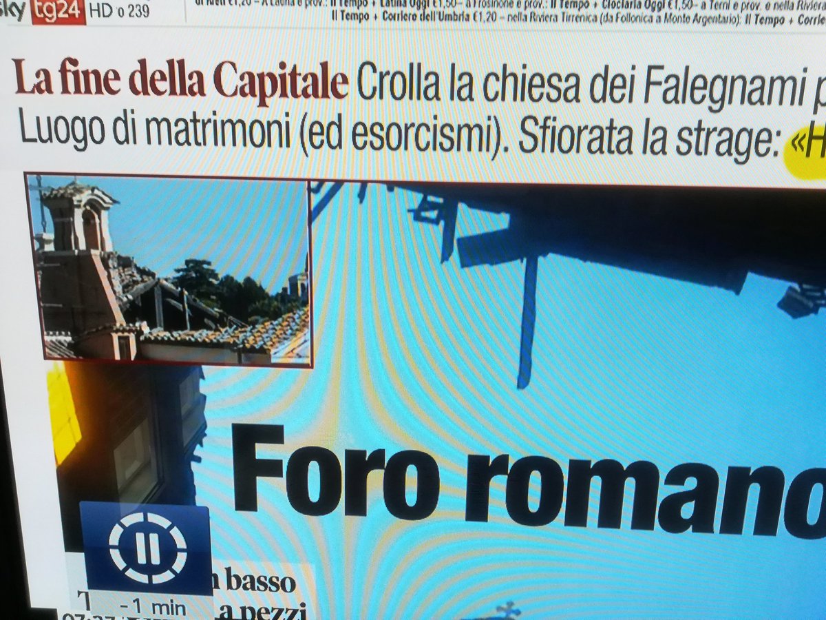 mariellaM5S's tweet photo. Ma lo direte che il crollo del tetto della Chiesa a Roma è colpa della #Raggi? 🤔
No perché la carta stampata è già all'opera nel fare #becere , #infami e #menzognere "associazioni", quindi anche da voi GIORNALAI TV ci aspettiamo di tutto 😉
#agorarai #omnibusla7 #lariachetirala7 https://t.co/FN1HviAhIO