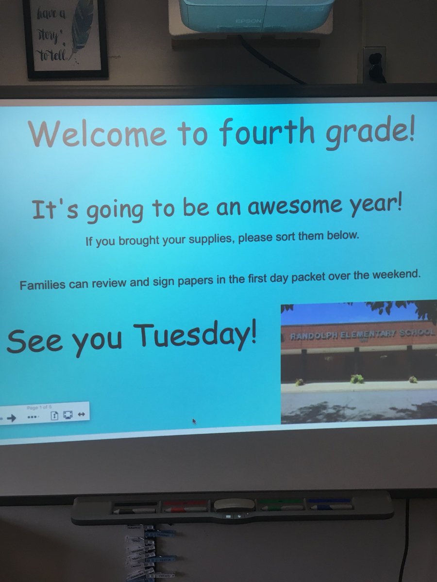 weber_educ8s's tweet photo. Ms. Prioletti starting off a new year in 4th grade!
@RandolphStars #APSback2school https://t.co/uRatWGSZQK