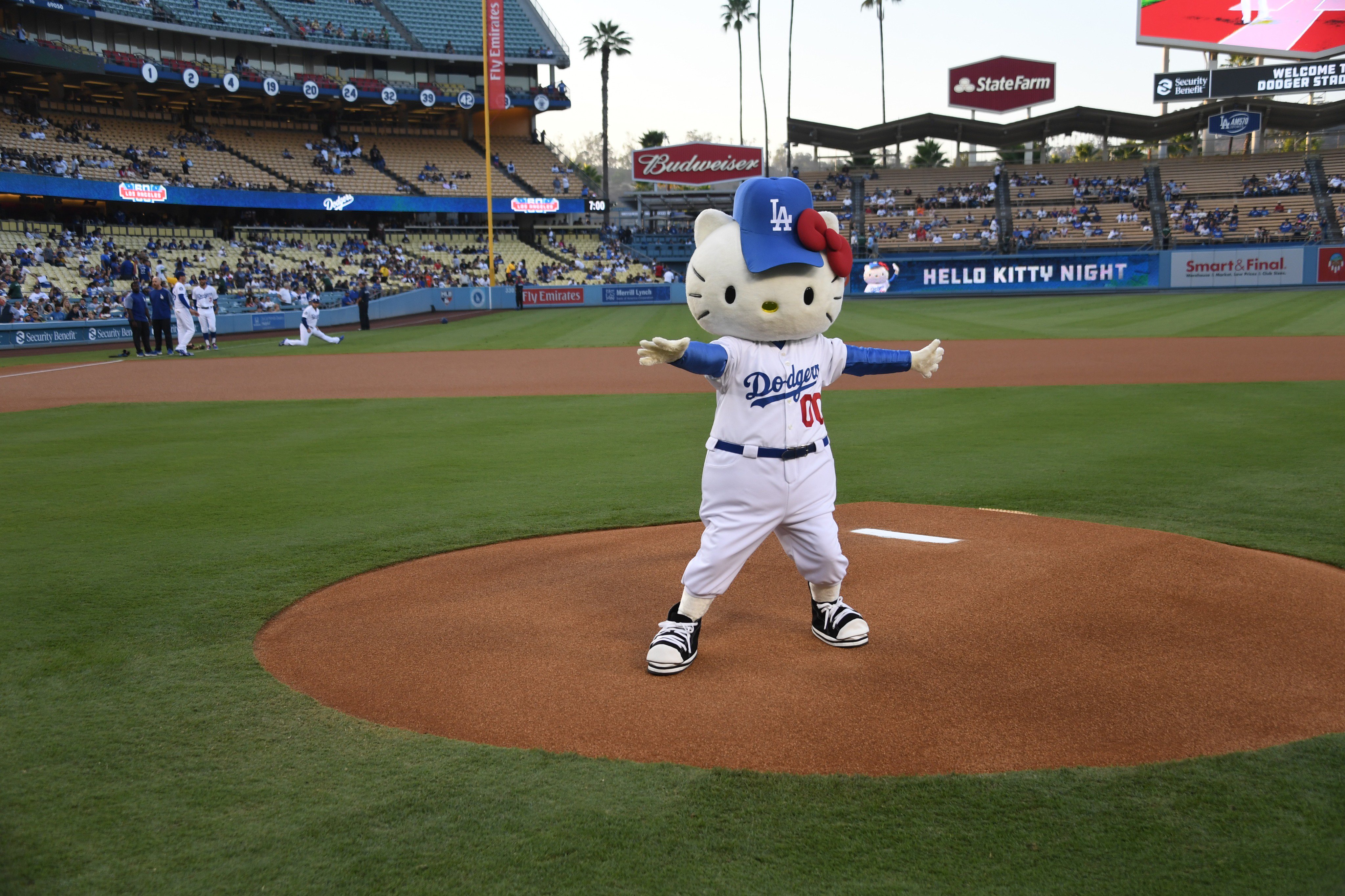 Batter up! Hello Kitty will be joining the Los Angeles Dodgers at the ball  game on Tuesday, …