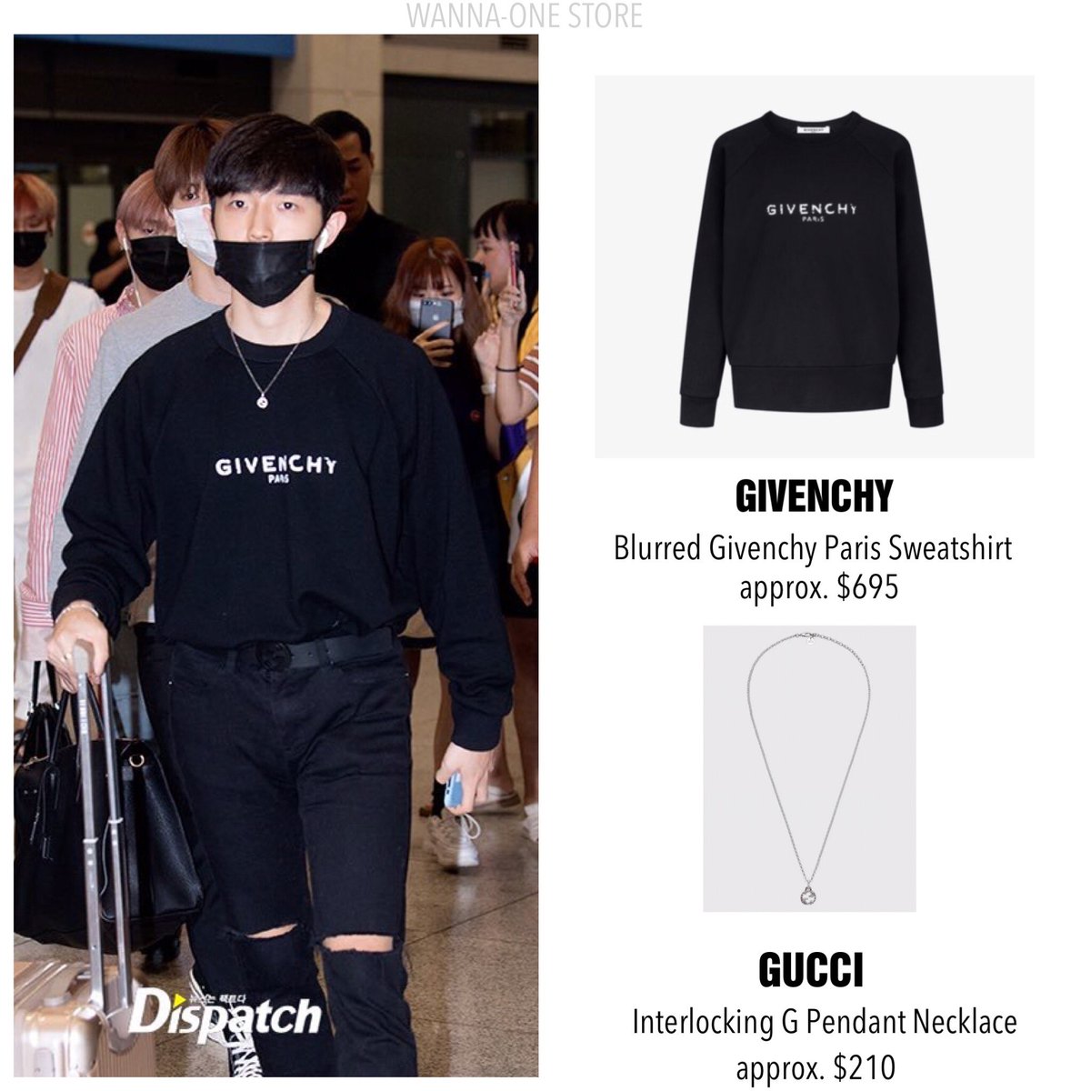 blurred givenchy paris sweatshirt