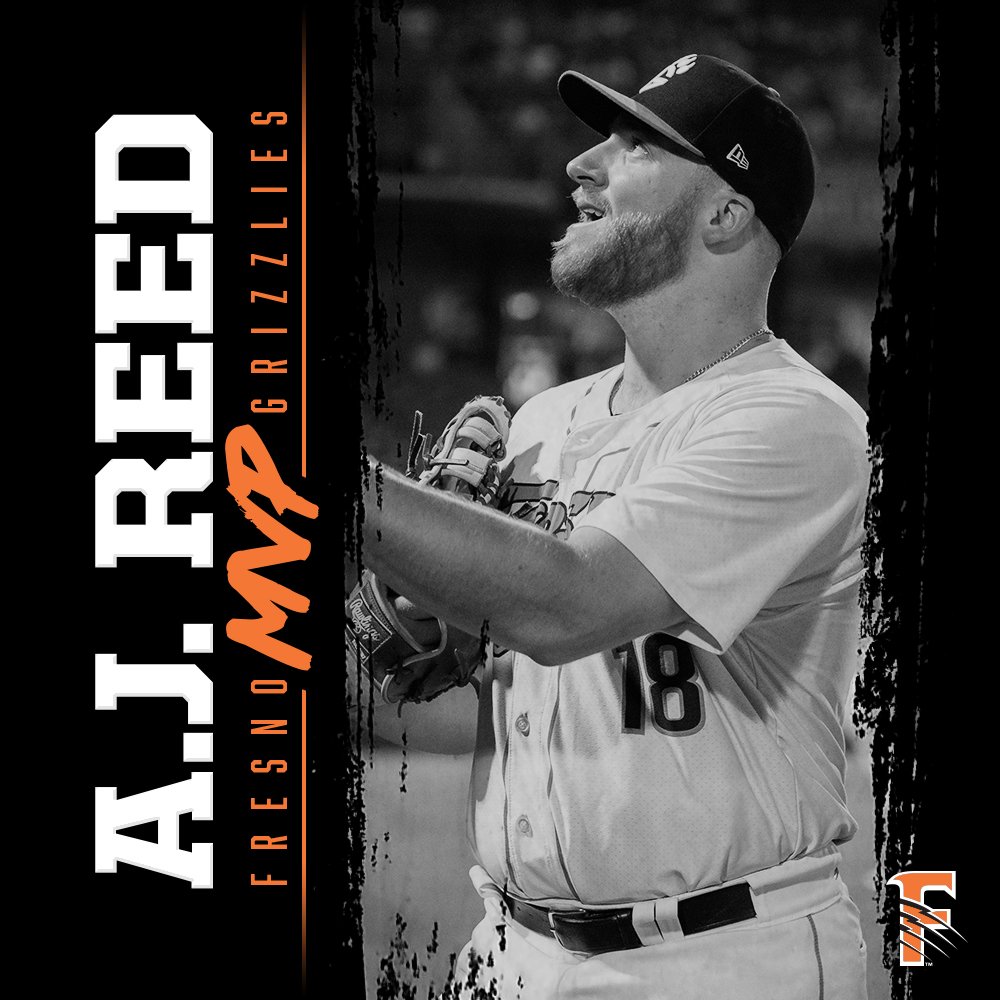 Most Valuable Player for the 2018 Fresno Grizzlies is A.J. Reed!
#Growlifornia 🐻