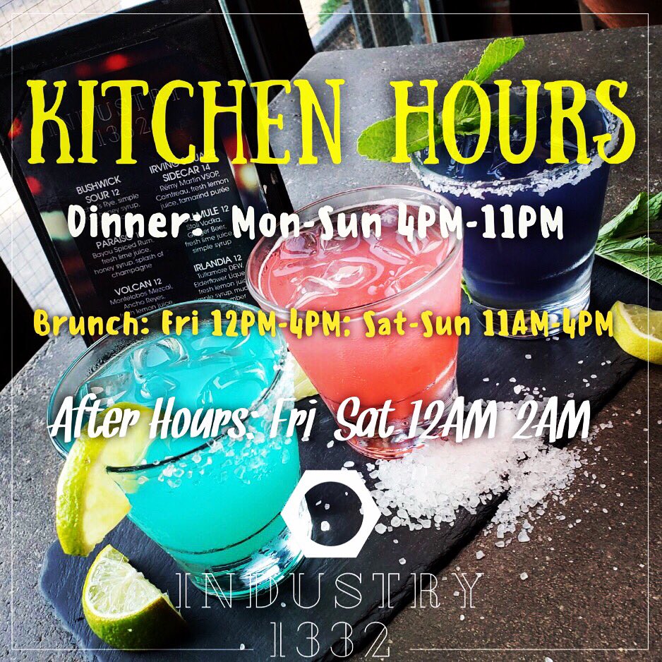 Come try our extensive menu items today & watch out for our daily specials posted everyday #summer2018 #newmenualert🚨 #bushwickbrooklyn #greatfood #greatpeople #greatdrinks🍻🍸 #industryiswatching #industry1332 #2for1Mondays #tacotuesdays🌮 #whiskeywednesdays #tequilathursdays