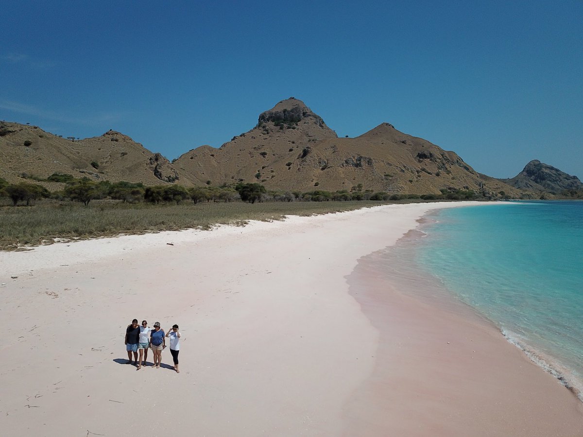 Long beach di Komodo memiliki pantai berwarna merah #padar #komodo