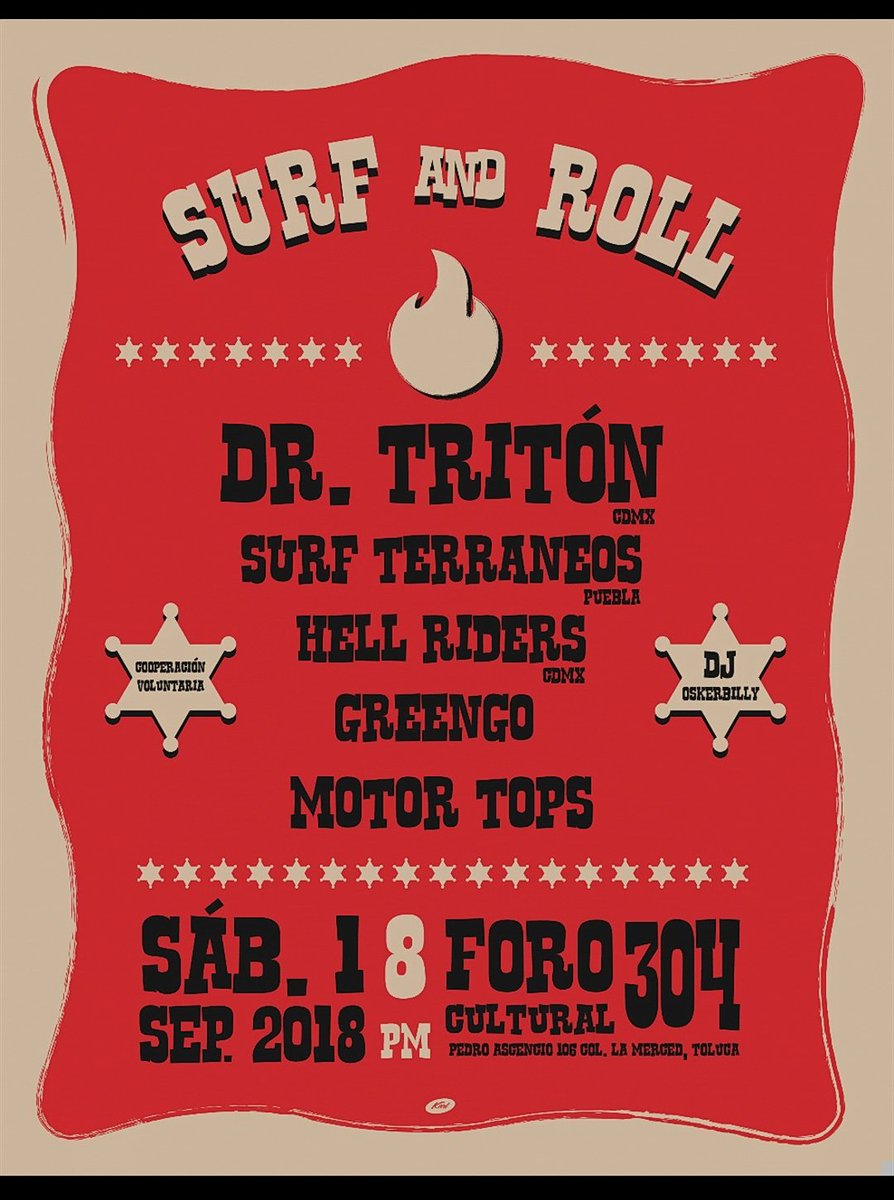 GreengoMX's tweet photo. Este sábado!🍺 Surf&amp;Roll en el @Foro304 https://t.co/x9scdqmYHA