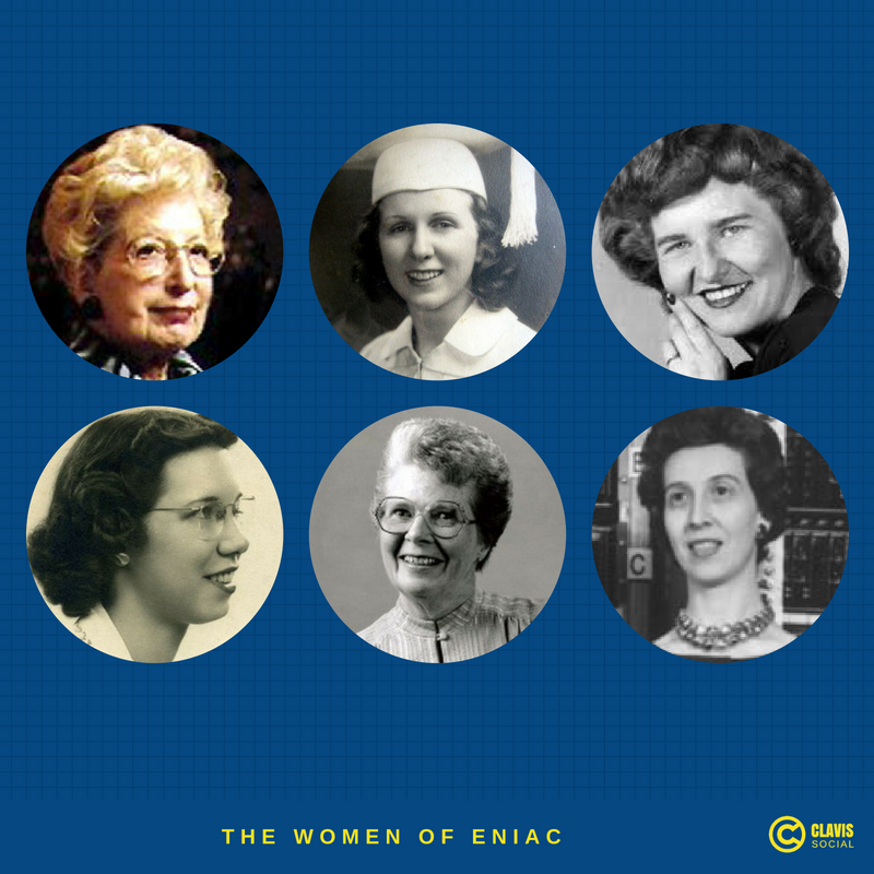 ClavisSocial's tweet photo. ICYMI: For this #tbt we honour these six incredible women who were almost lost to history. They were the first programmers of ENIAC and laid the foundations of computer engineering. (2/3)

#tbt
#MakeSocialSimple
#GirlPower https://t.co/m2xVnFXUbg