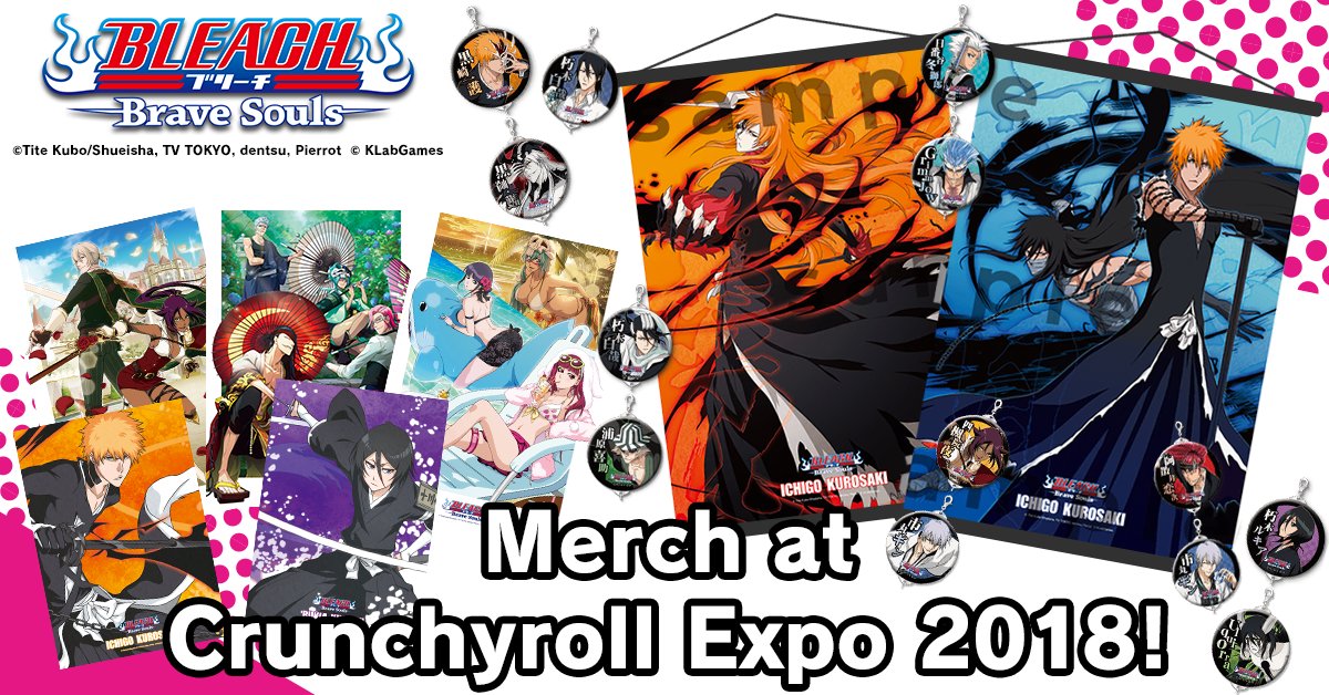 Going to Crunchyroll Expo 2018 <a href="/crunchyrollexpo/">Crunchyroll Expo</a>? Come by the Animate Booth No. 1528 to pick up original Bleach: Brave Souls merch!
#BraveSouls