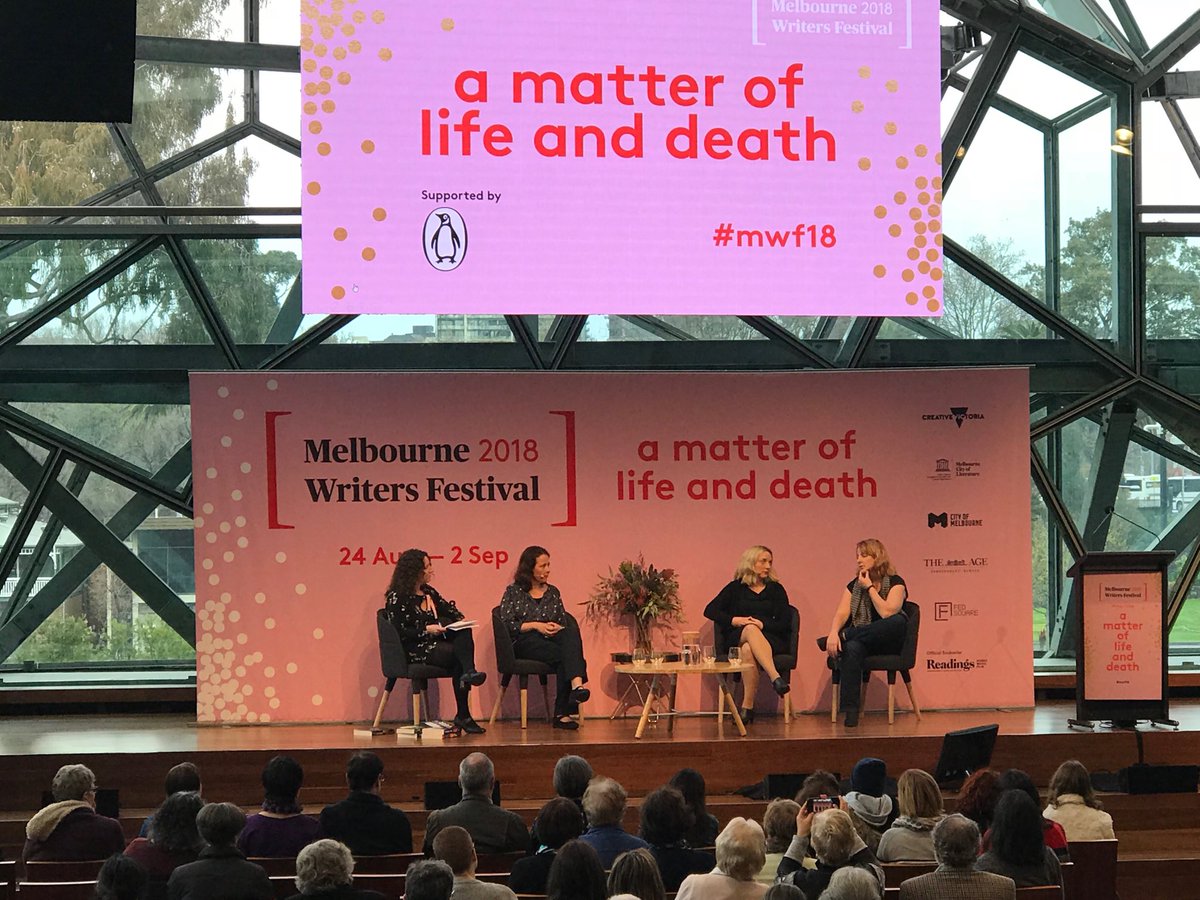 _jenporter's tweet photo. Fabulous panel of women writers ⁦@writerdrfox⁩ #mwf18 https://t.co/1lGyzOqxJn