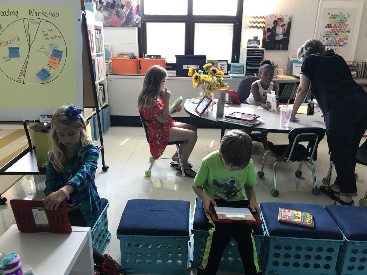 Creating our <a href="/padlet/">Padlet</a> wall to document all of the amazing books we read this year! <a href="/SharonKranz1/">Sharon Kranz</a> <a href="/RRSPrincipal/">Paul Kirk</a>