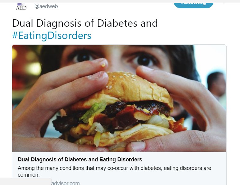 diabeticswithed's tweet image. Good piece but urmmm bad (in my opinion) stock photo! I guess different from usual ones of blood testing meters or someone injecting or stood on the scales though! 
 #T1ED #Diabulimia #T1D #eatingdisorders #EDDMT1