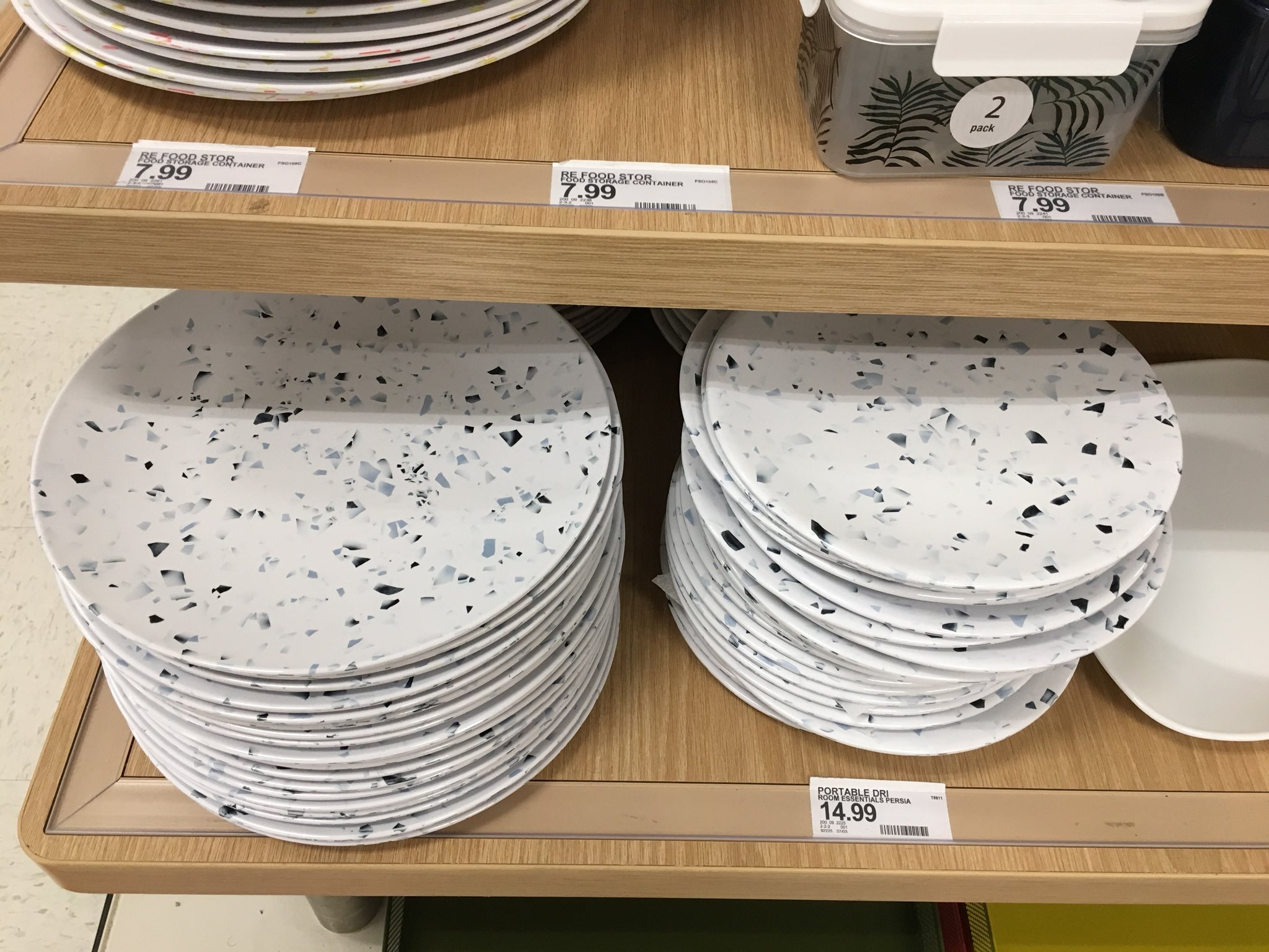 douglass CLT cross laminated timber on X Terrazzo patterned melamine plates at Target omg https t TI3RXqtNXS X