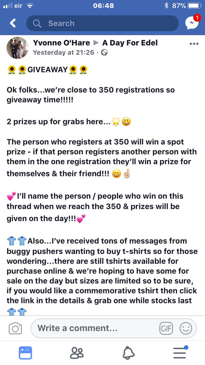 day_edel's tweet photo. #ADayForEdel #5k #justrun #350 #marathon #10k #curragh #run make sure to register soon if you haven’t already done so!! Keep an eye out for more chances to win!! 💜🌻💜🌻💜🌻 https://t.co/OUvRflhgWV