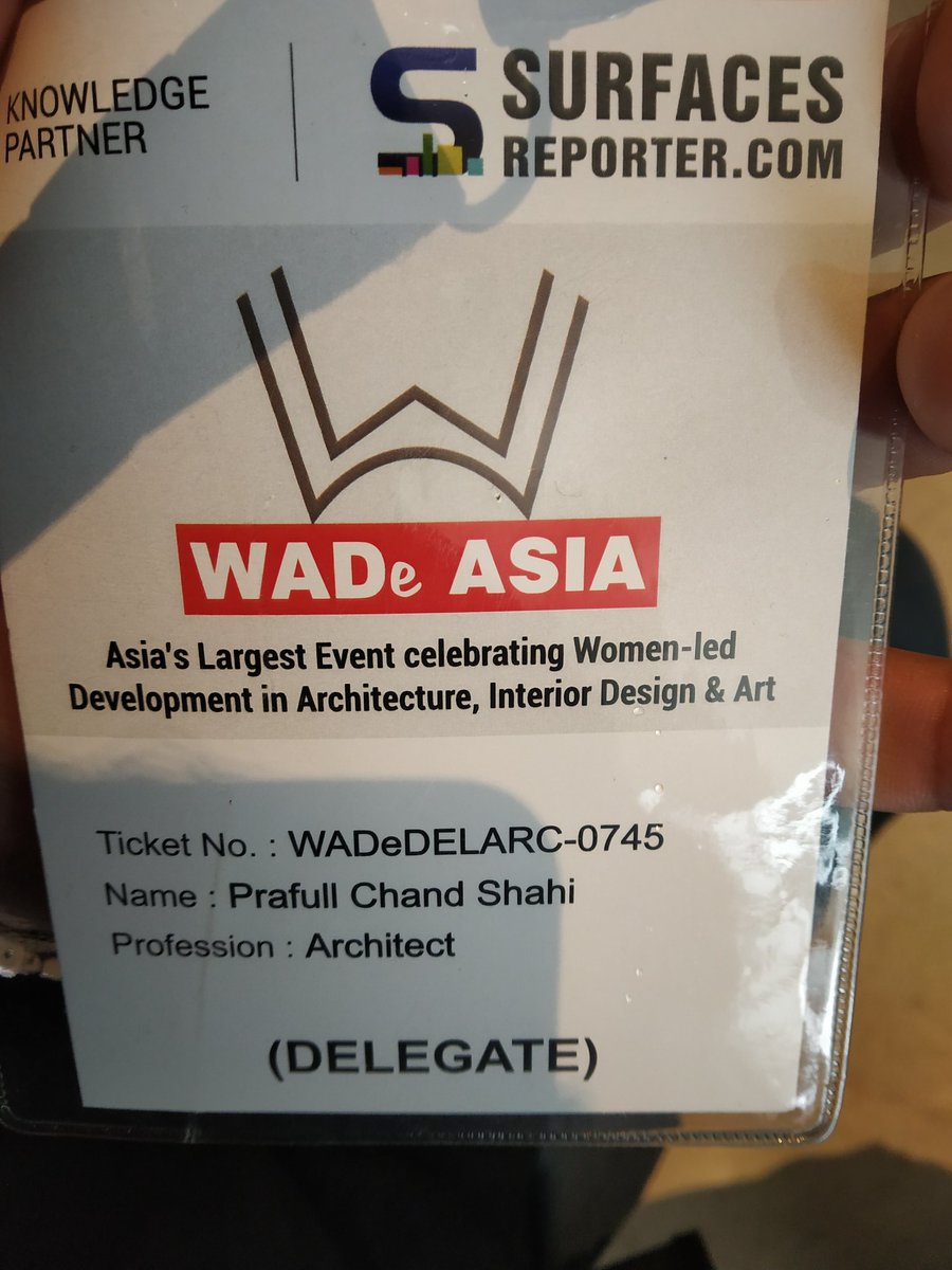 arprshahi's tweet photo. #myWadeAsiaMovement #wadeasia
#celebratingwomenleddevelopment #menwhosupportWADe 
Great platform for interaction of Architects, Interior Designer and People's. https://t.co/4qKqMmrEMm